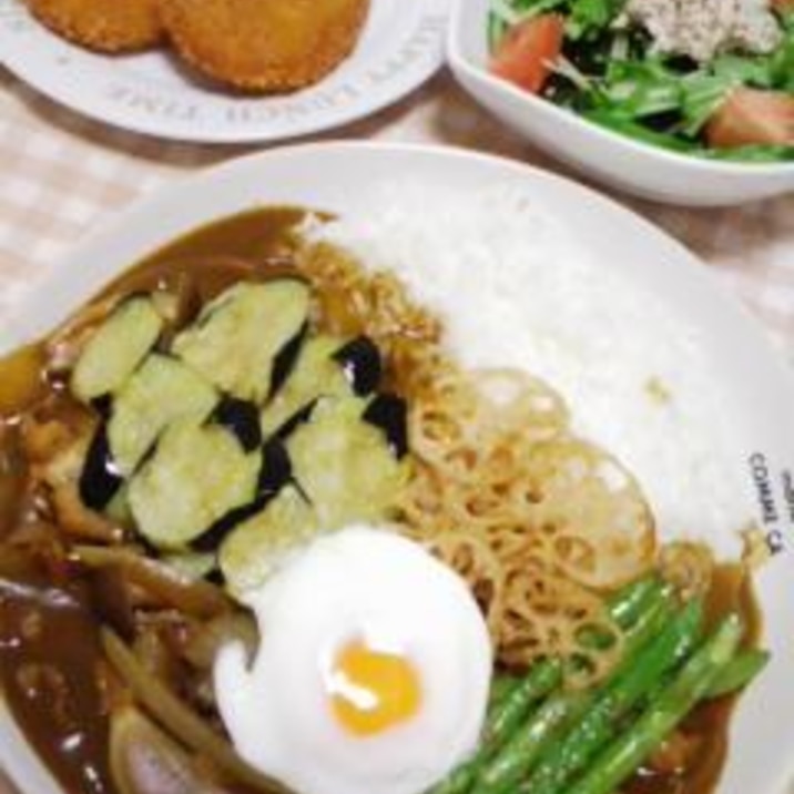 素揚げ野菜カレー